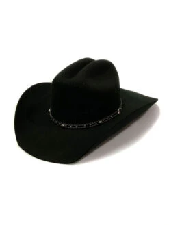 Justin JF0242BKJR40 Youth 2X Blackhills Felt Hat Black