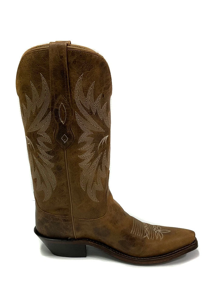 Old West LF1610 Womens Snip Toe Western Boots Brown - Image 4