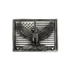 Colorado Silver Star 5136-P Eagle In USA Flag Belt Buckle Pewter