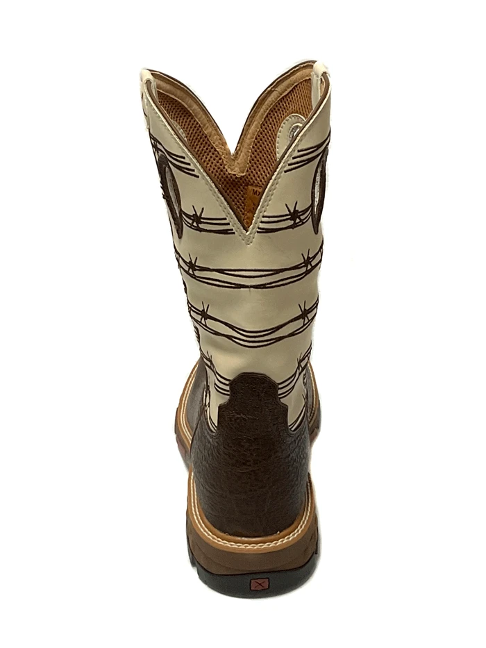 Twisted X MXBA006 Mens Alloy Toe Western Work Boot Elephant Print Brown And Bone - 23 - Image 6