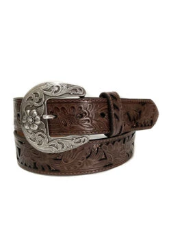 Nocona N3411502 Womens Hand Tooled Leather Belt Brown