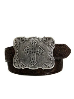 Nocona N3483802 Womens Tooled Belt Brown
