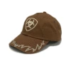 Ariat A300063302 Ladies Embroidered Crystal Cap Brown