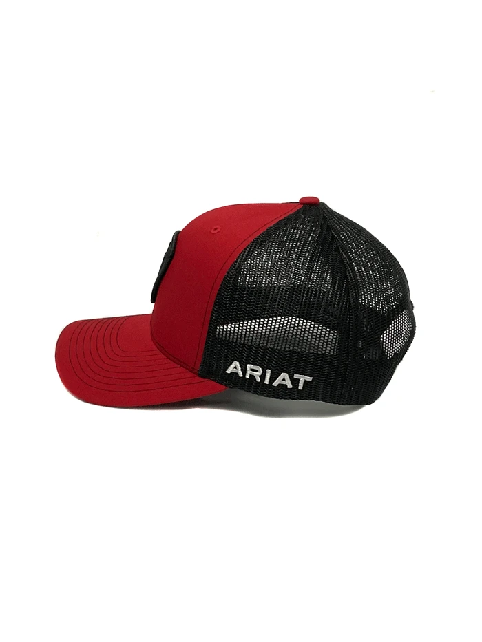 Ariat A300011704 Snapback 112 Mexican Flag Patch Cap Red - Image 3