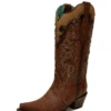 Corral Z5088 Ladies Embroidery And Studs Overlay Snip Toe Boots Tan