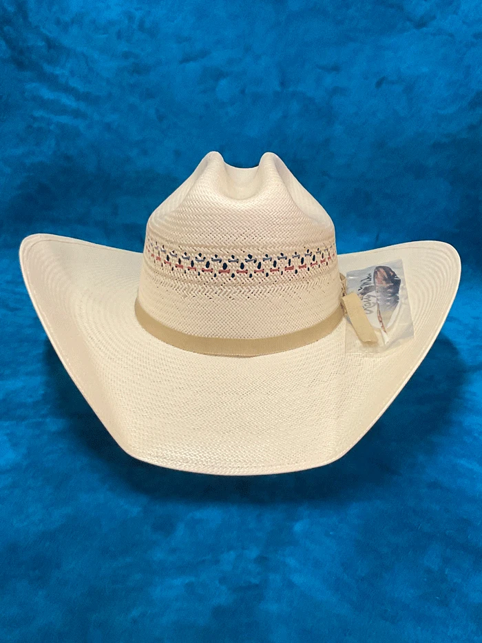 Larry Mahan MSUS42OLDX 10X OLD GLORY Straw Hat Ivory - Image 2