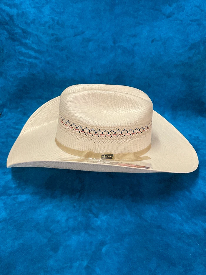 Larry Mahan MSUS42OLDX 10X OLD GLORY Straw Hat Ivory - Image 3