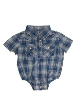 Wrangler 112315081 Infants Baby Boy Bodysuit Blue
