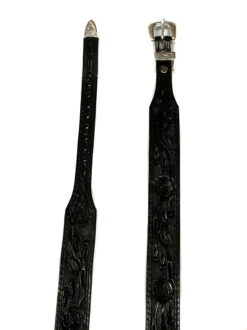 Fashionwest LC69-BK Leather Hatband Black