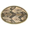 Skin Shop 121CB Snake Skin Solid Brass Belt Buckle Natural