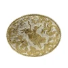Crumrine C08689 Rodeo Bull Rider Buckle Silver And Gold