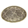 Skin Shop 121RW Snake Skin Solid Brass Belt Buckle Natural