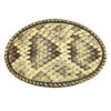 Skin Shop 121BW Snake Skin Solid Brass Belt Buckle Natural