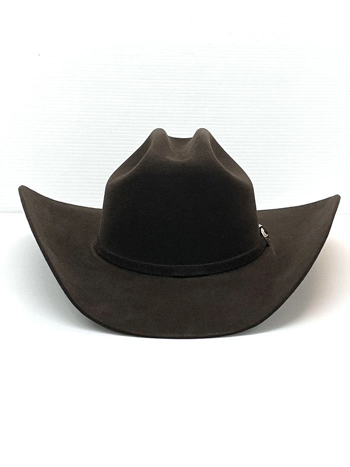 Justin JF0657DYLA Bent Rail Dylan 6X Fur Felt Cowboy Hat Chocolate - Image 2