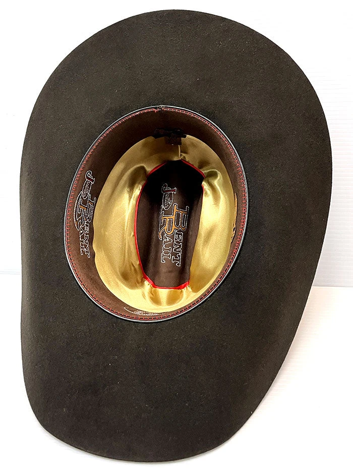 Justin JF0657DYLA Bent Rail Dylan 6X Fur Felt Cowboy Hat Chocolate - Image 4