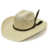Justin JS1930BUKD40 Kids Buckhorn Western Straw Hat Natural