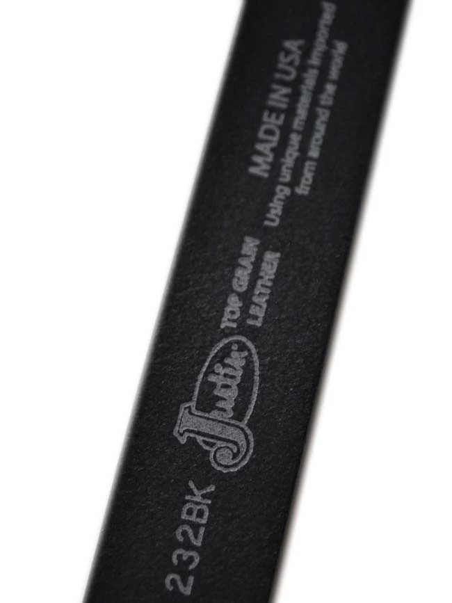Justin 232BK Work Basic Leather Belt Black - Image 4
