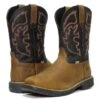 Justin WK4337 Mens Stampede Rush Waterproof Composite Toe Work Boot Tan