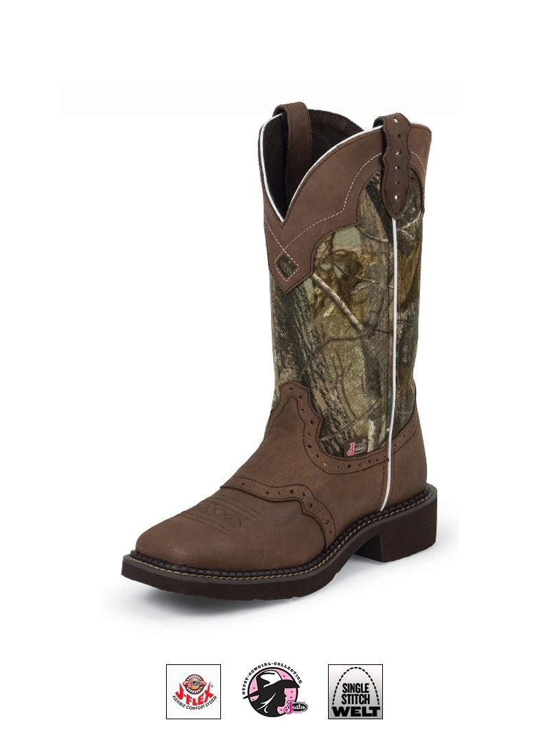 Justin GY9609 Womens Gypsy Western Boot Camo