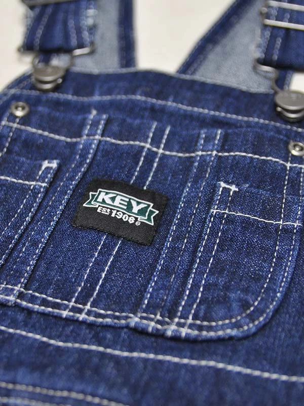 Key Industries Kid's Premium Washed Denim Overall KEY001 - Image 6