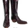 Lucchese L4664.54 Womens ClassicHand Tooled Boots Black Cherry