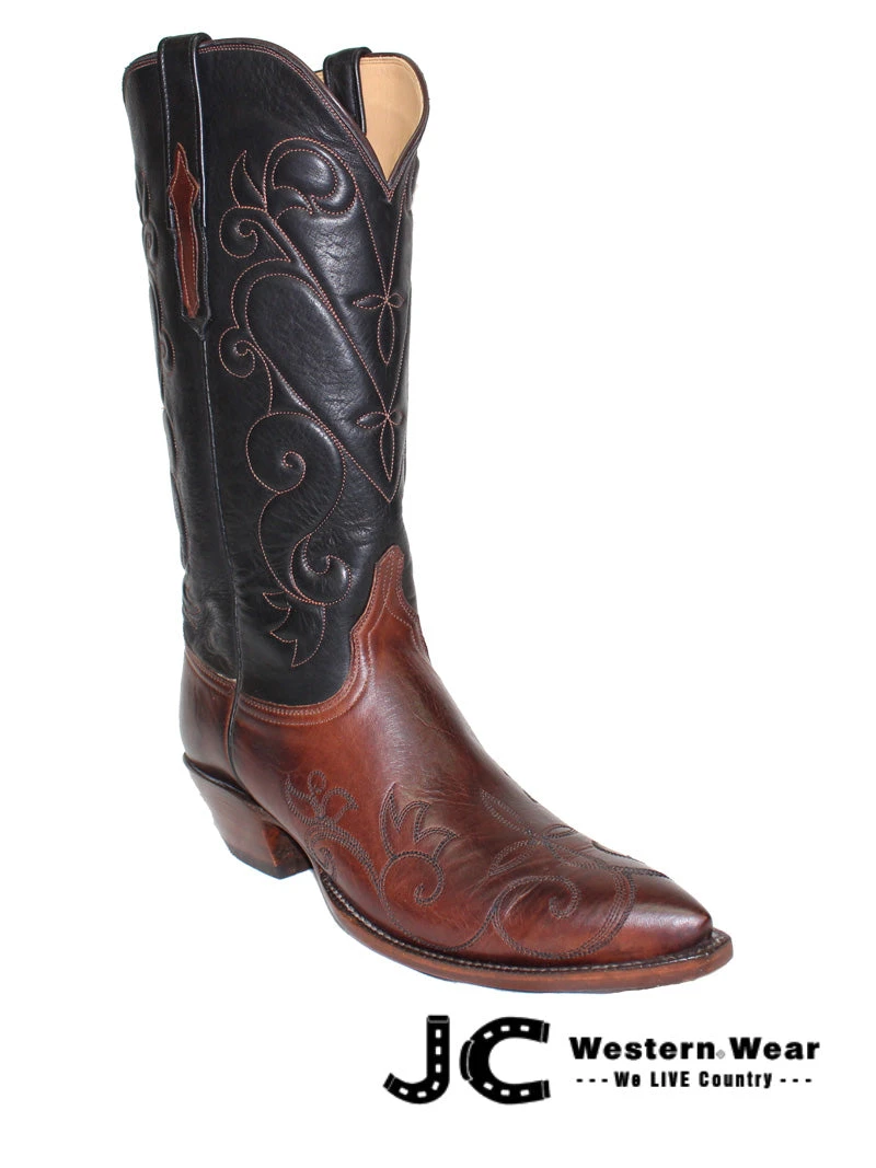 Lucchese L4712.44 Womens Classic Ranch Leather Boots Tan Burnished - Image 7
