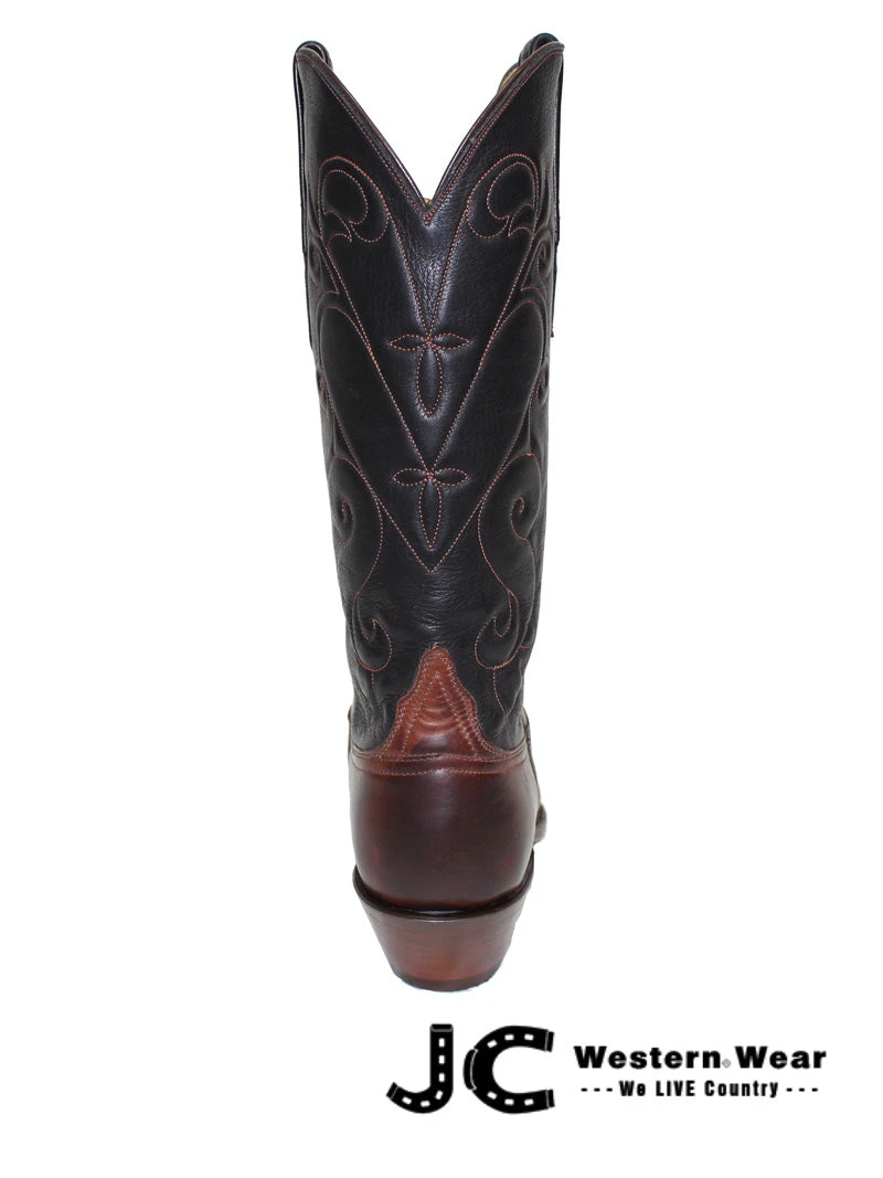 Lucchese L4712.44 Womens Classic Ranch Leather Boots Tan Burnished - Image 6