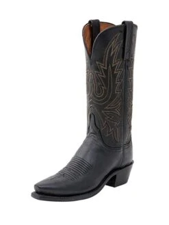 Lucchese N4559.54 Womens Savannah Mad Dog Cowgirl Boots Black Burnished