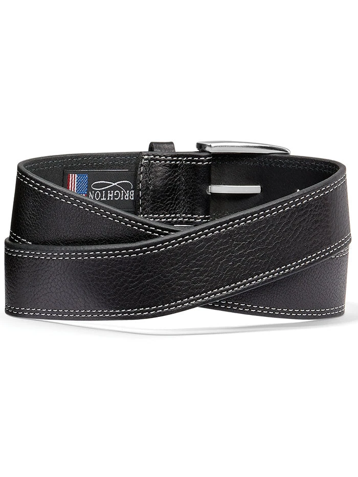 Brighton M21833 M21834 Mens San Remo Leather Belt Black And Brown - Image 3