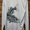 MANG MP1043LS Mens Snook Predator Long Sleeve Performance Tee Grey