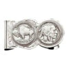 Montana Silversmiths MCL50 Buffalo Indian Nickel Scalloped Money Clip