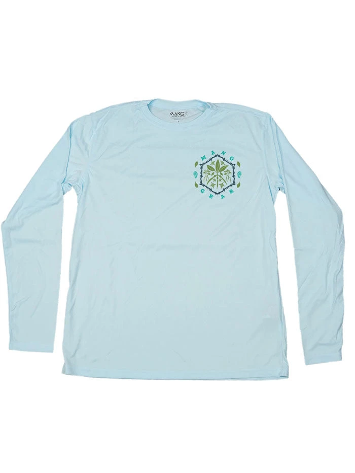 MANG MP1212LS Mens MANGdala Long Sleeve Performance Tee Blue - Image 2