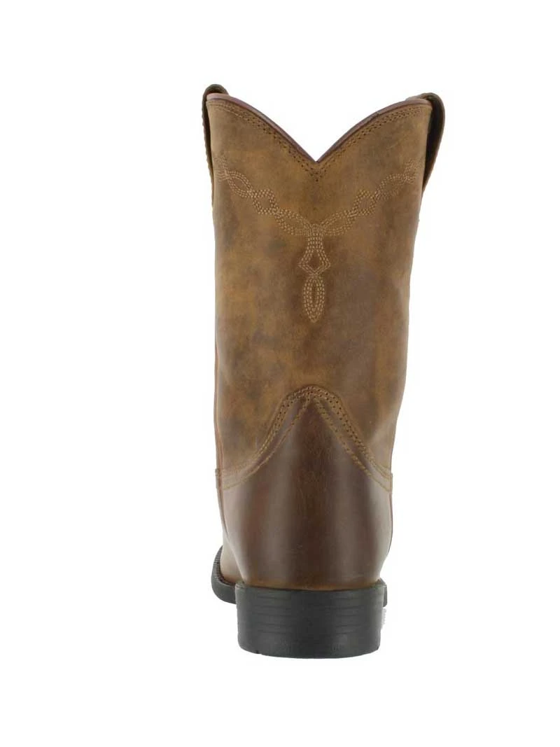 Ariat 10002284 Mens Heritage Roper Western Boot Distressed Brown - Image 4