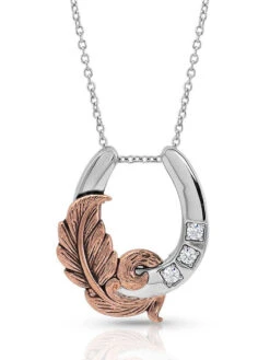 Montana Silversmiths NC4621-D Natural Luck Horseshoe Necklace