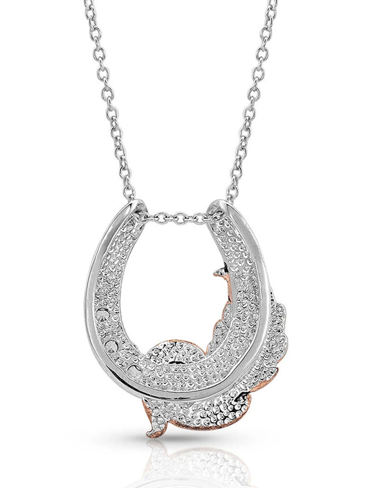 Montana Silversmiths NC4621-D Natural Luck Horseshoe Necklace - Image 2