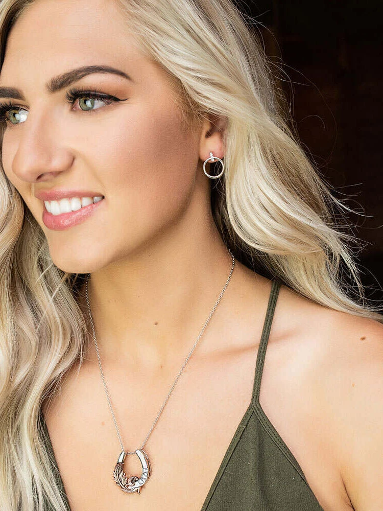 Montana Silversmiths NC4621-D Natural Luck Horseshoe Necklace - Image 3