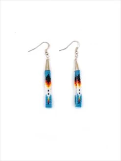 Native American Navajo Hand Made Beaded Earrings NAVAJO-E1