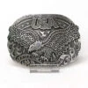 Nocona 37122 American Strong USA Soaring Eagle Belt Buckle Antique Silver