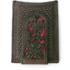 Nocona N5426504 Mens Red Floral Inlay Magnet Western Money Clip