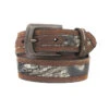 Nocona N44192222 Kids Mossy Oak Camo Leather Belt Brown