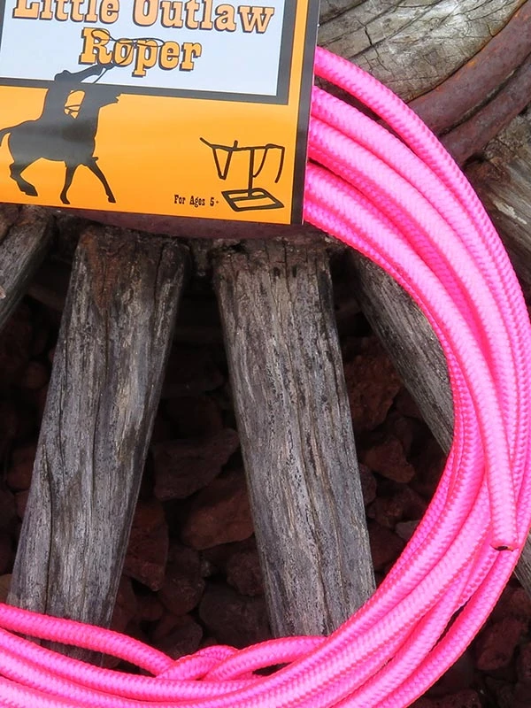 M&F 5010330 Kids Little Outlaw Roper Lasso Pink - Image 2