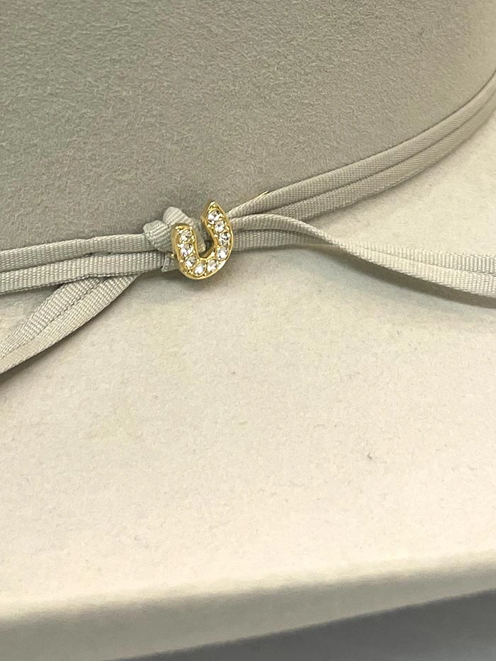 Resistol RFDIAH-724271 Mens Diamond Horseshoe 15X Cowboy Felt Hat Silverbelly - Image 3