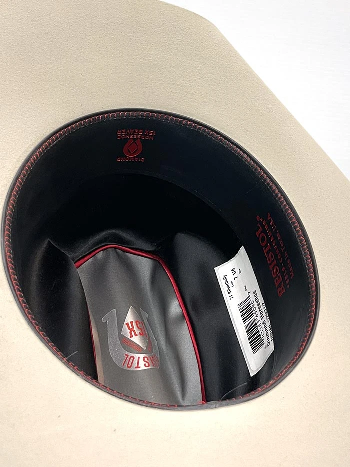 Resistol RFDIAH-724271 Mens Diamond Horseshoe 15X Cowboy Felt Hat Silverbelly - Image 4