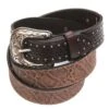 Roper Mens Brown Conchos LARGE SIZE Leather Belt 8584500 Brown