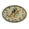 Skin Shop 115 Snake Head Solid Brass Belt Buckle Natural