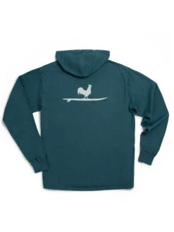 Beach & Barn Mens Relaxed Fit Speechless Hooded Tee Teal