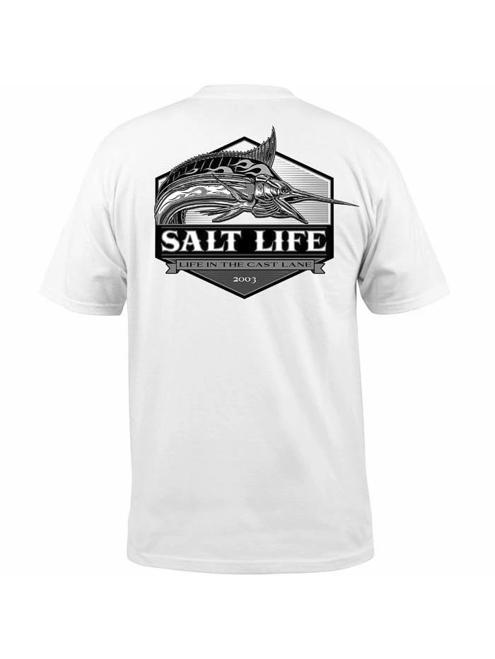 Salt Life Mens The Chase Short Sleeve Tee SLM10592 White