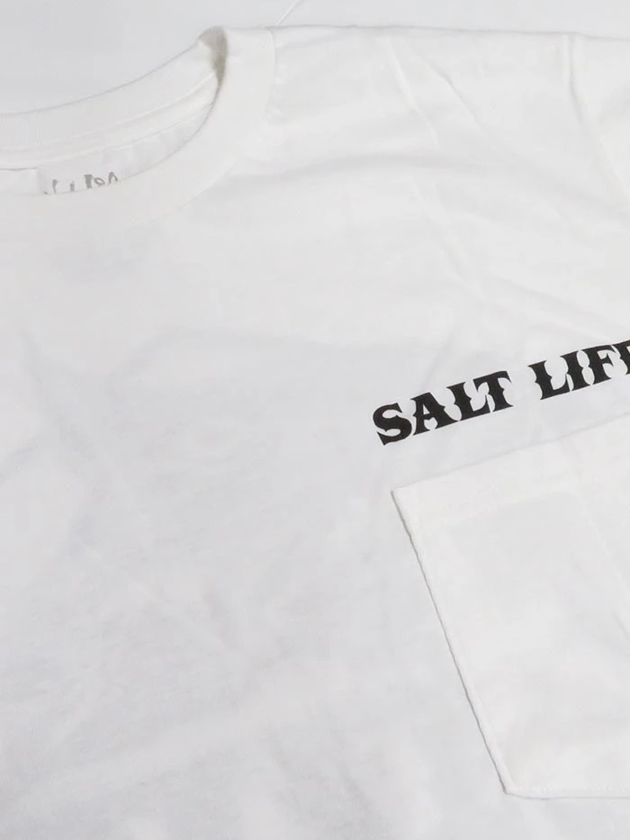 Salt Life Mens The Chase Short Sleeve Tee SLM10592 White - Image 3