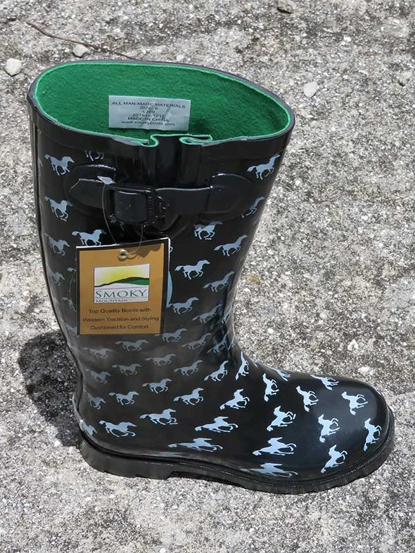 Smoky Mountain 6759 Womens Ponies Black Waterproof Boots - Image 5