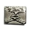 Skin Shop 2237 Python Snake Skin Leather Bi-Fold Wallet Natural